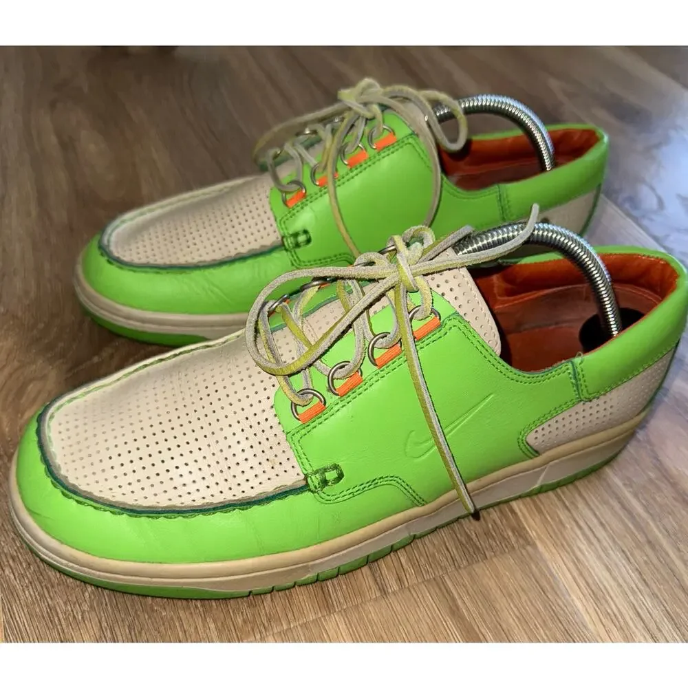 Men’s NIKE MAD JIB Leather Boat Shoes - size 10.5 - S1